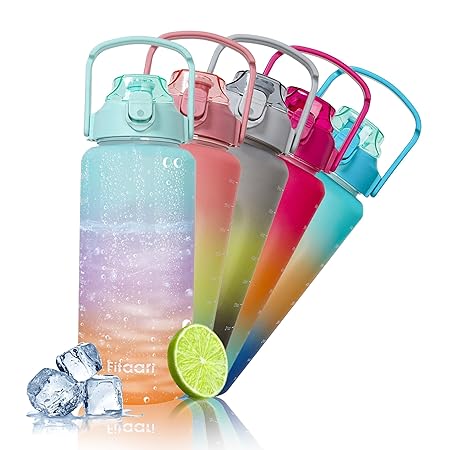 FITAARI Premium Motivational Water Bottle, 2 Litre