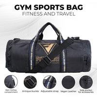 Fitaari Premium White Steel Shaker And Premium Gym Bag