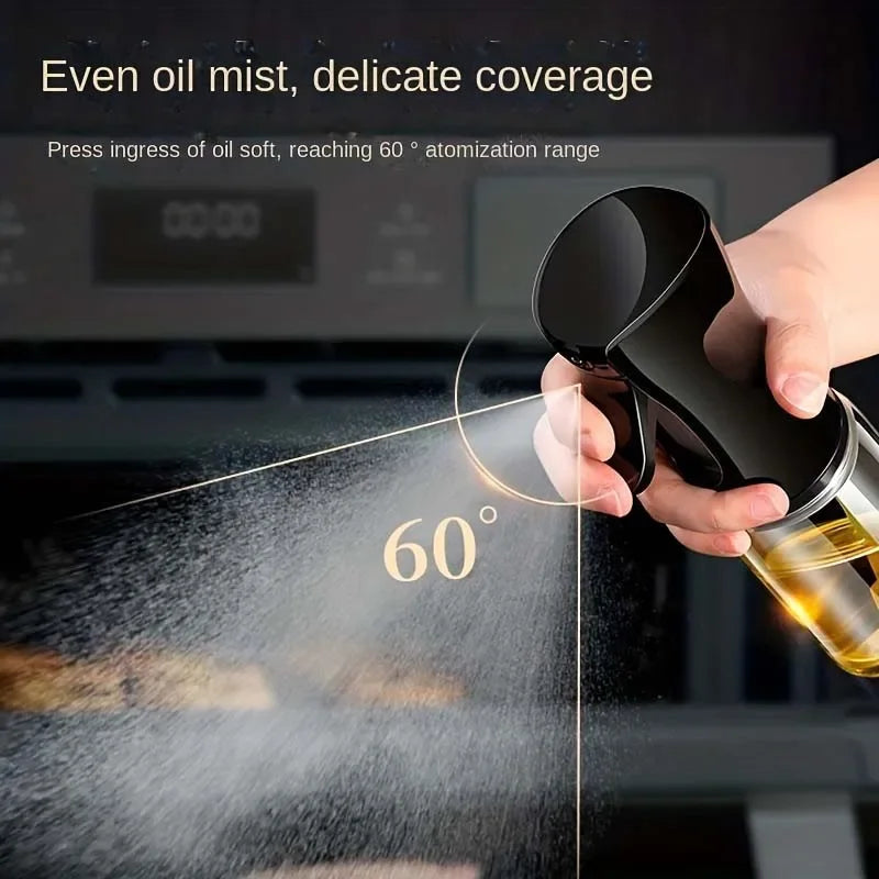 Fitaari™ Oil Sprayer Bottle BBQ Cooking Olive Oil Sprayer Plastic Baking Oil Spray Empty Bottle Vinegar Bottle Or Oil brush