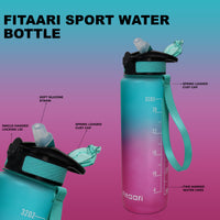 Fitaari  Premium Motivational Water Bottle, 1 Litre