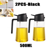 Fitaari™ Oil Sprayer Bottle BBQ Cooking Olive Oil Sprayer Plastic Baking Oil Spray Empty Bottle Vinegar Bottle Or Oil brush