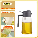 Fitaari™ Oil Sprayer Bottle BBQ Cooking Olive Oil Sprayer Plastic Baking Oil Spray Empty Bottle Vinegar Bottle Or Oil brush